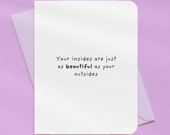 Beautiful Inside Out Appreciation Card | A2 Size 330 GSM Ultra Thick Cardstock