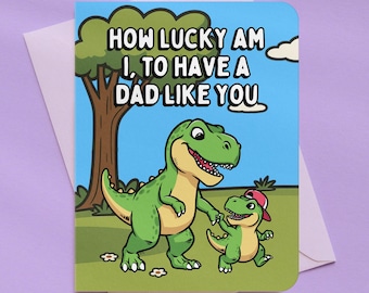 Lucky to Have You Fathers Day Card | A2 Size 330 GSM Ultra Thick Cardstock