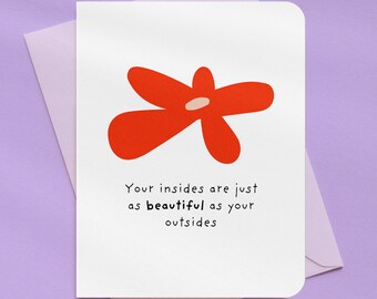 Beautiful Inside Out Flower Appreciation Card | A2 Size 330 GSM Ultra Thick Cardstock