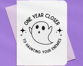 One Year Closer Funny Birthday Card | A2 Size 330 GSM Ultra Thick Cardstock