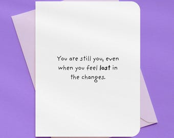 Lost In The Changes Thinking Of You Card | A2 Size 330 GSM Ultra Thick Cardstock