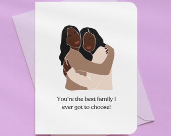 Best Chosen Family Just Because Friendaversary Card | A2 Size 330 GSM Ultra Thick Cardstock