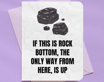 New Chapter Rock Bottom Encouragement Card | A2 Size 330 GSM Ultra Thick Cardstock