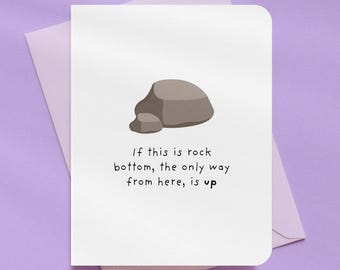 Only Way Is Up Encouragement Card | A2 Size 330 GSM Ultra Thick Cardstock