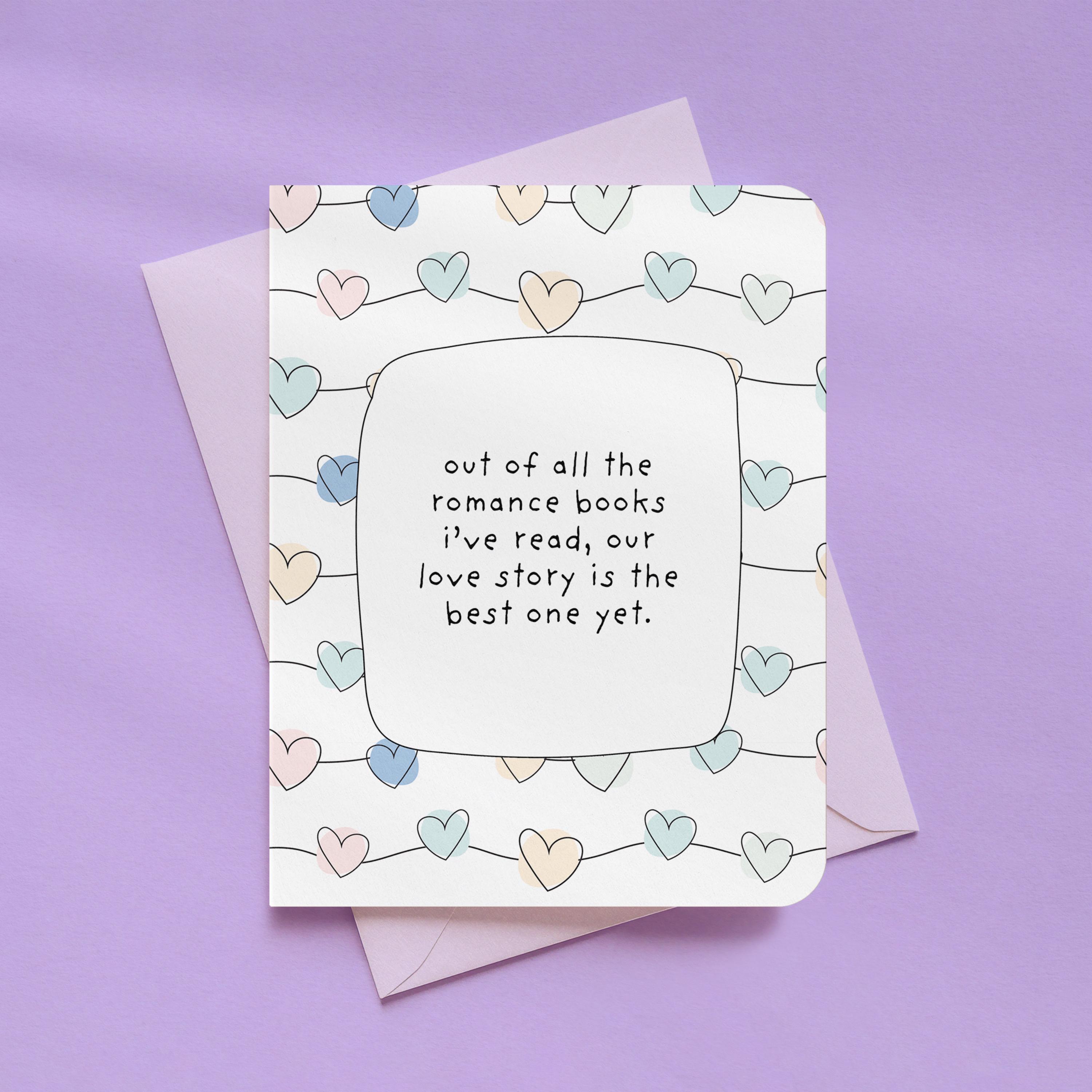 Favorite Romance Book Love Story Anniversary Card Favorite Romance Book Love Story Anniversary Card