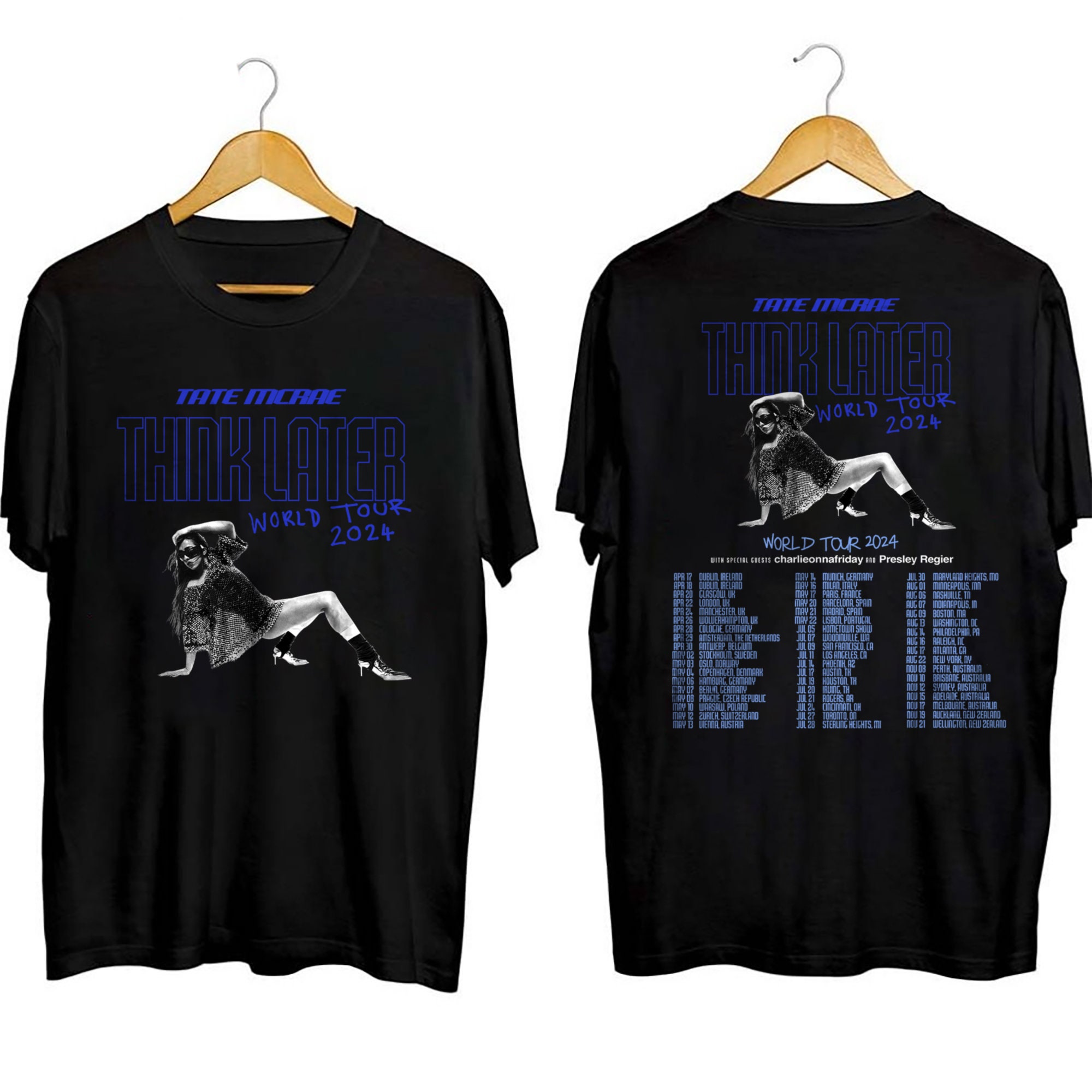 Tate Mcrae The Think Later World Tour Felpe con cappuccio da uomo Moda donna Felpe vintage Harajuku Pullover oversize a maniche lunghe  200000343
