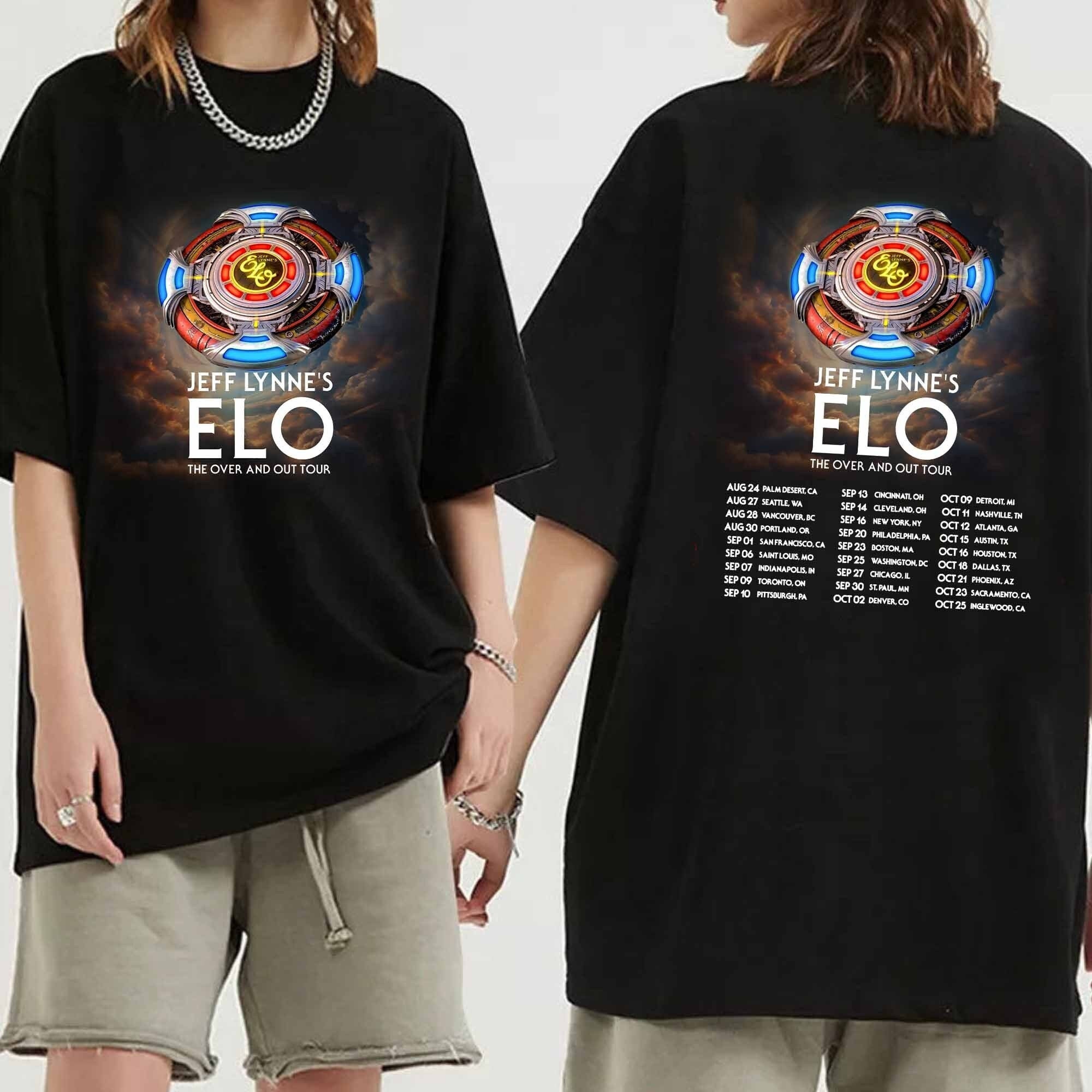Jeff Lynne's ELO Over and Out FINAL Tour 2024 Shirt, Jeff Lynne's Elo 2024 Concert