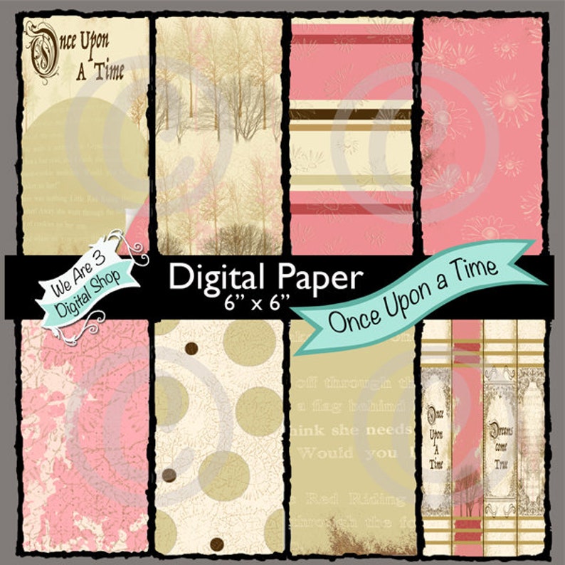 We Are 3 Digital Paper Once Upon a Time image 0