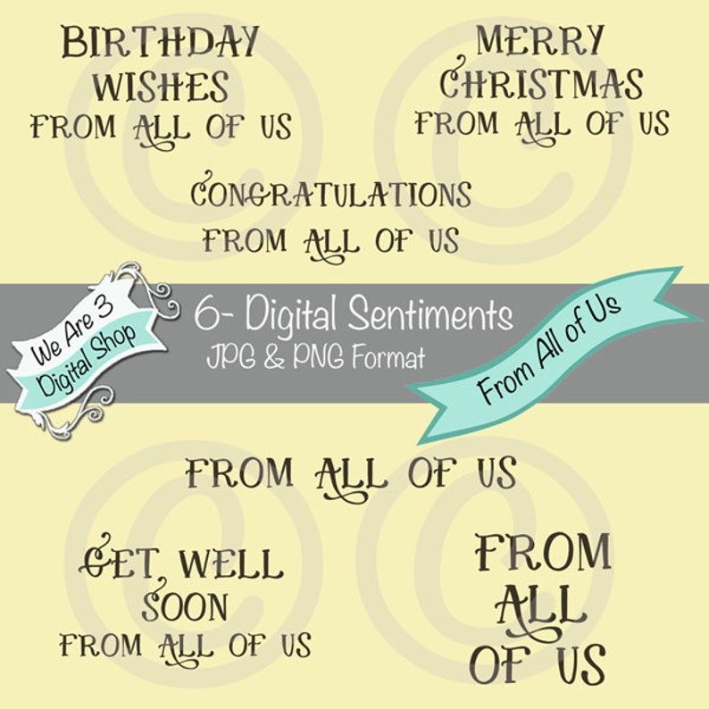 We Are 3 Digital Sentiments  From All of Us Group Birthday image 0