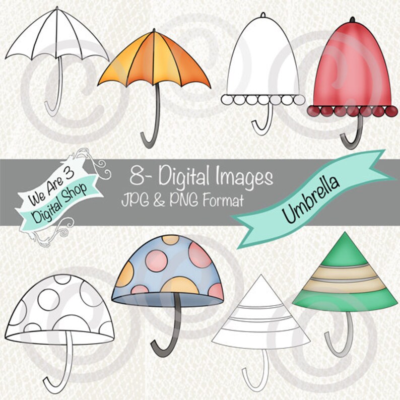 We Are 3 Digital Shop  Umbrella Rain Shower image 0