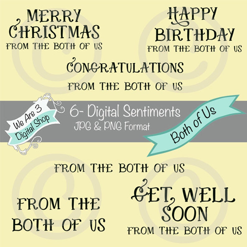 We Are 3 Digital Sentiments  From the Both of Us  Birthday image 0