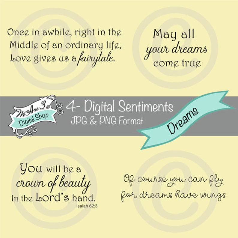 We Are 3 Digital Shop  Dreams Sentiments Fantasy JPEG PNG image 0