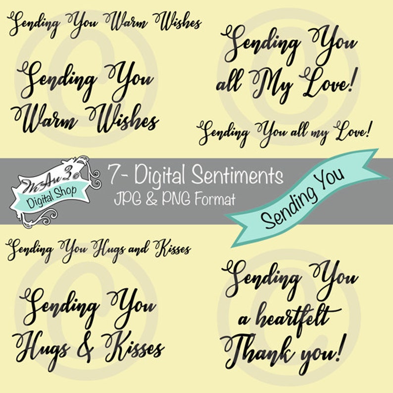 We Are 3 Digital Shop  Sentiments  Sending You image 0