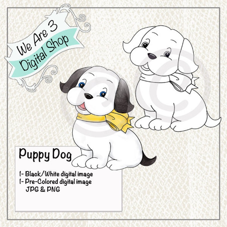 We Are 3 Digital Shop  Puppy Dog image 0