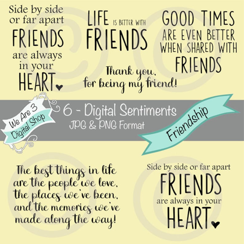 We Are 3 Digital Sentiments  Friendship  Friends image 0