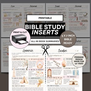 Geladene Bibelbeilage, Bibeleinlagen, Bibelstudienanleitung pdf, Druckbare Bibeltipps, geladene Bibelausdrucke, KJV Übersetzung