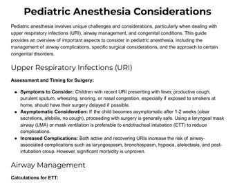 Rivista di anestesia pediatrica