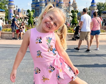 Disney Park Day Athletic Dress, Adult And Kid dress