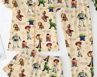 Toy Story Pajamas Set, Coquette Toy Story Women Pajamas, Woody Buzz Jessies Family Pajamas, Disney Matching Pajamas Set, Cartoon Merch