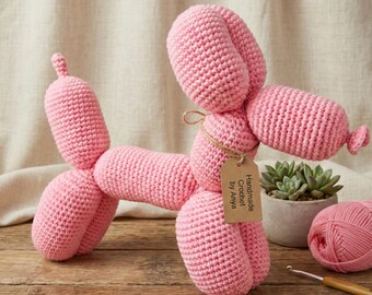 Balloon Dog Crochet Pattern PDF | Balloon Animal Crochet Toy | Modern Amigurumi Pattern