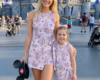 Figment Dragon Tennis Dress Skirt, Figment Disney Dress Skirt, Disney Epcot Tennis Dress, Disney Dress for Women, Purple Dragon Dress Gift