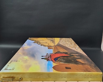 Rajasthan Amber Fort Elephant Print Keepsake Box with Handle – Royal Heritage Storage