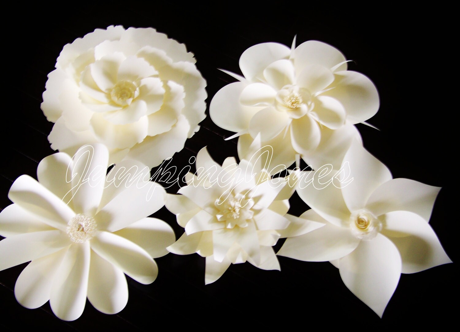 5 Extra Large Paper Flowers 18 Etsy
