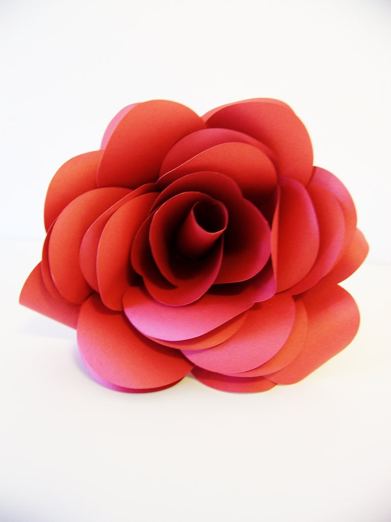 Large Red Paper Rose