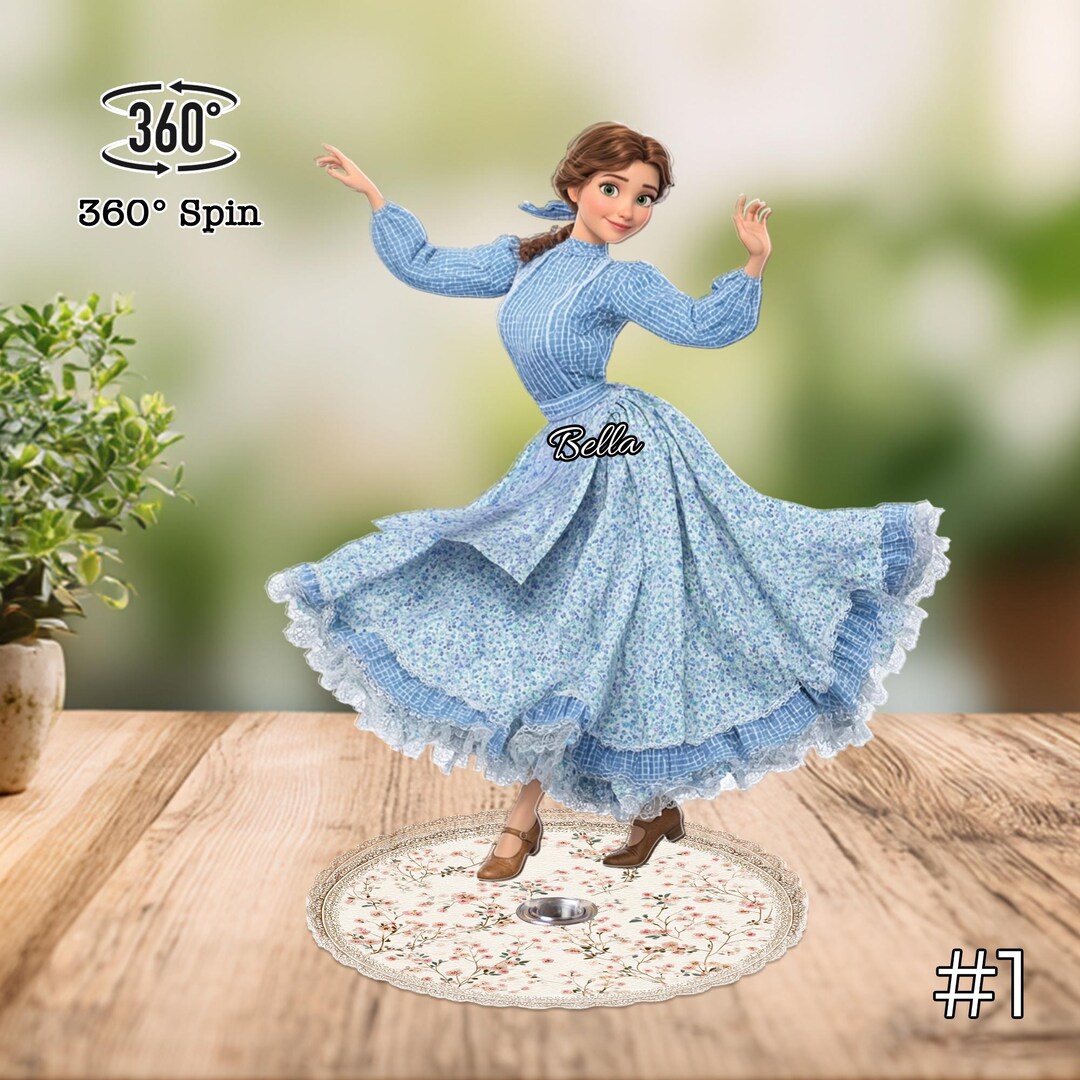 Custom Prairie Dress Spinning Acrylic Standee — Traditional Prairie ...