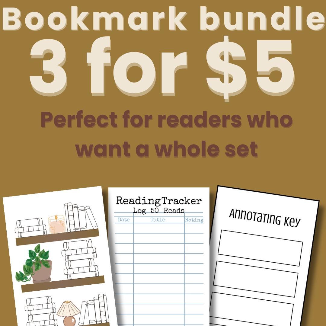 Reading Tracker Printable Bundle | Book Spine Coloring, Annotation Key ...