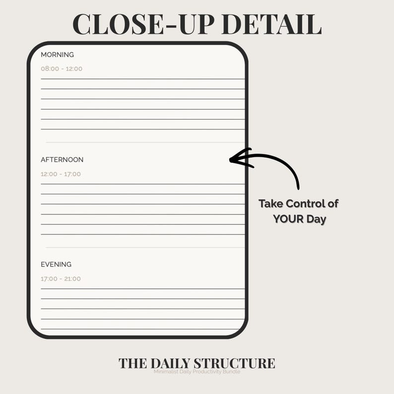 Time Blocking Planner Printable | Flexible Block Schedule | Morning ...