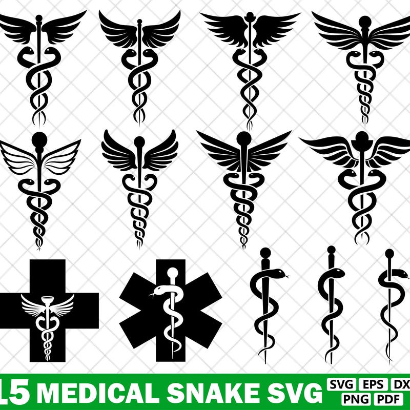 Medical Logo Snake - Etsy UK