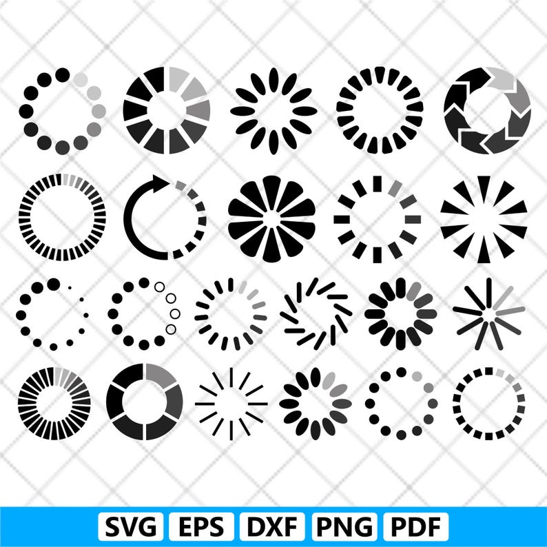 Loading SVG Bundle, Loading Clipart, Loading Bar Symbol, Loading Vector ...