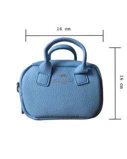 Baby Blue Vegan Leather Mini Bag With Gold Chain - Etsy