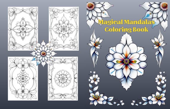 Magical printable mandala coloring pages inspired by Persian carpet patterns