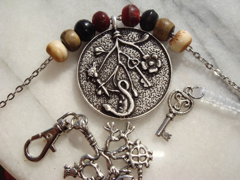 Pagan Strega Cimaruta Mega Set DSed Raised Pendant Cimi snapon /& Key toggle