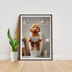 Cavapoo Dog Wall Art Printable Poster Design, Dog Memorial Wall Art Digital Download Design, Gotcha Day Design Gift Idea For Pet Mom Dad