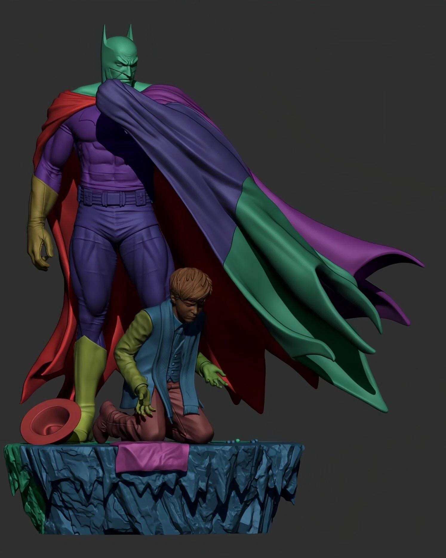 Dark Knight Vigilante 3D Print Figurine | Shadow Warrior STL (digital ...
