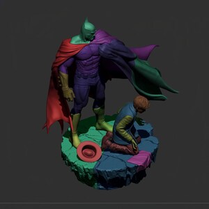 Dark Knight Vigilante 3D Print Figurine | Shadow Warrior STL (digital ...