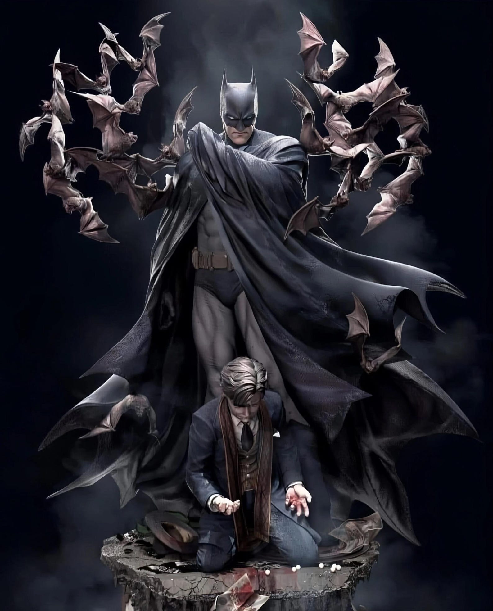 Dark Knight Vigilante 3D Print Figurine | Shadow Warrior STL (digital ...