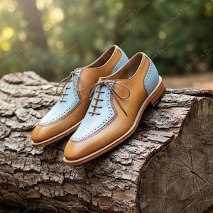 Sky Blue Mens Dress Shoes - Etsy