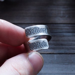 Witch Ring - Solitary Witch - Wiccan Ring - Pagan Ring - Witchcraft Ring - Wiccan Jewelry - Wicca - Pagan Jewelry - Ritual