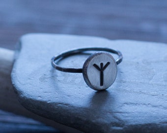 Sterling Silver Rune Ring - Viking Jewelry - Rune Ring - Viking Rune Jewelry - Norse Ring
