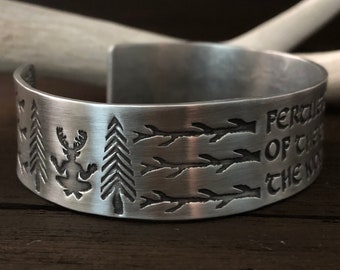 Cernunnos Bracelet - Horned God - Pagan Jewelry - Tree Branches - Pine Tree - Pagan Deity - Norse Shaman - Tribal - Deer