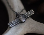Scarab - Egyptian Jewelry - Scarab Necklace - Pagan Jewelry - Wiccan - Occult - Insect - Beetle - Statement Pendant