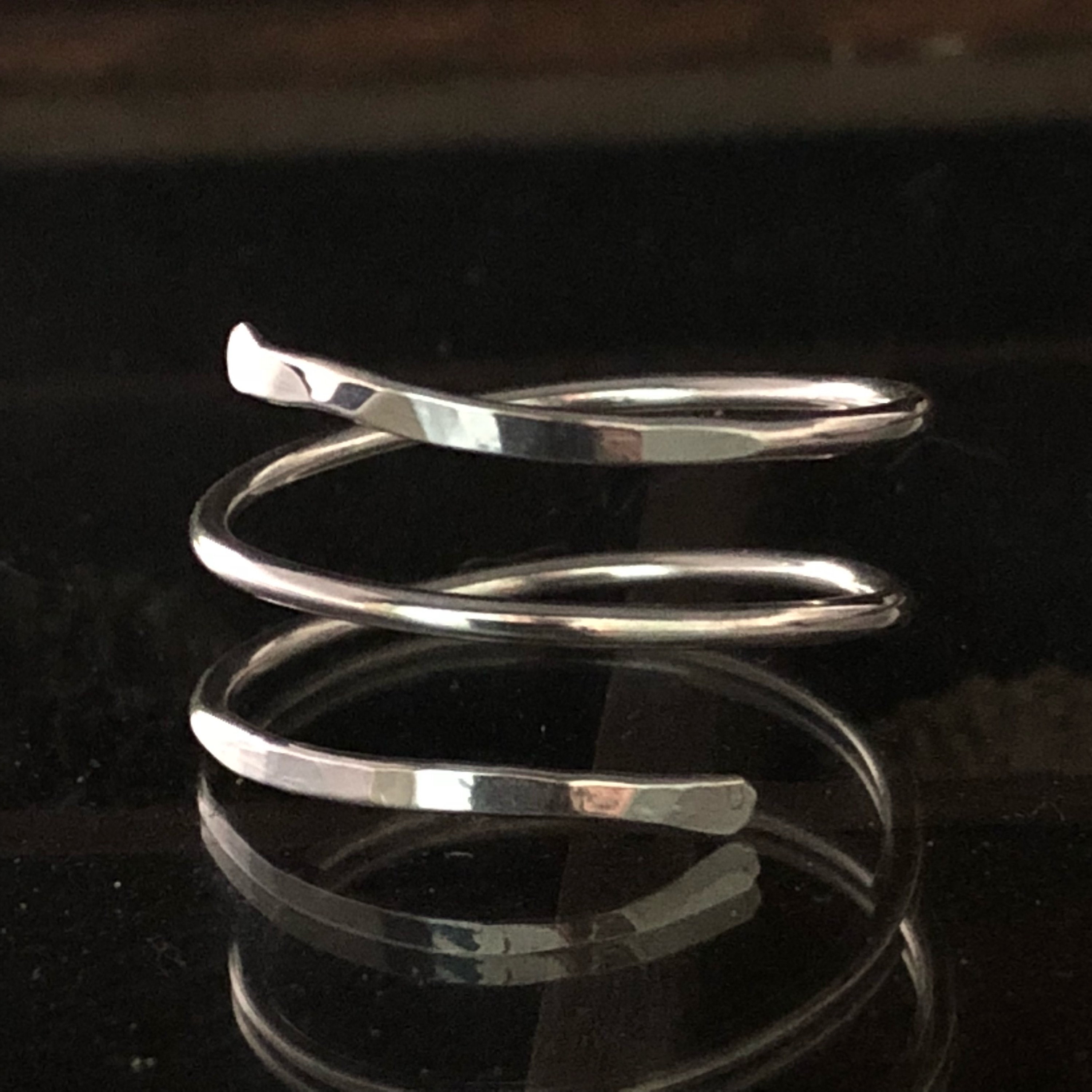 Sterling Silver Thumb Wrap Ring Can Be Worn as Midi or Etsy