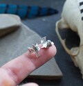 Ear Cuff Set - Huginn and Muninn - Odin's Ravens - Viking Jewelry - Elder Futhark Runes - Norse Pagan Earring - Beard Bead - Dreadlock