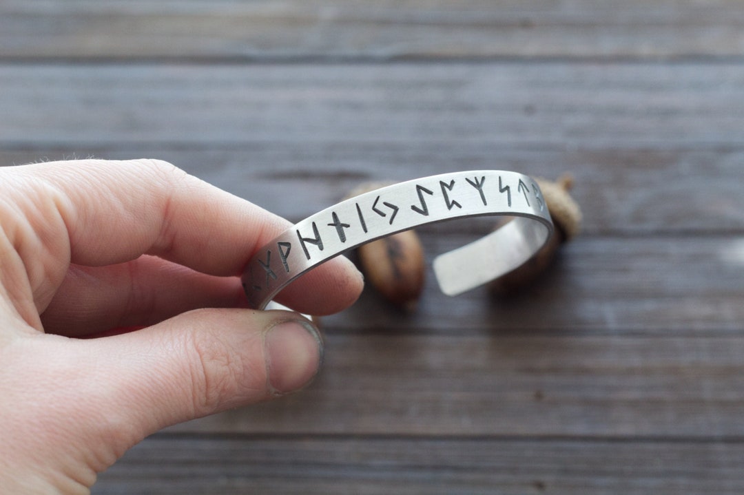 Viking Rune Bracelet - Viking Arm Ring - Norse Pagan Jewelry - Nordic ...