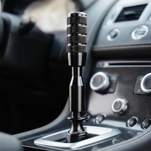Pomo universal de aluminio moleteado para palanca de cambios manual, accesorio para modificación de interiores de coches de carreras.