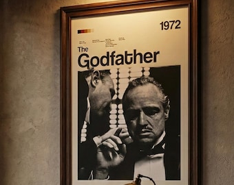 Der Pate Filmposter - Don Corleone, Mafia Film, Kino Deko